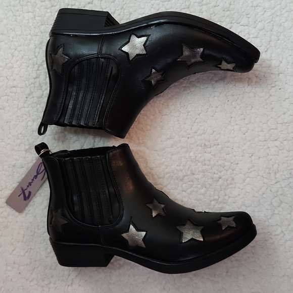 Seven7 Rockstar Ankle Booties Shooties Black Cowboy Foot - Picture 5 of 16